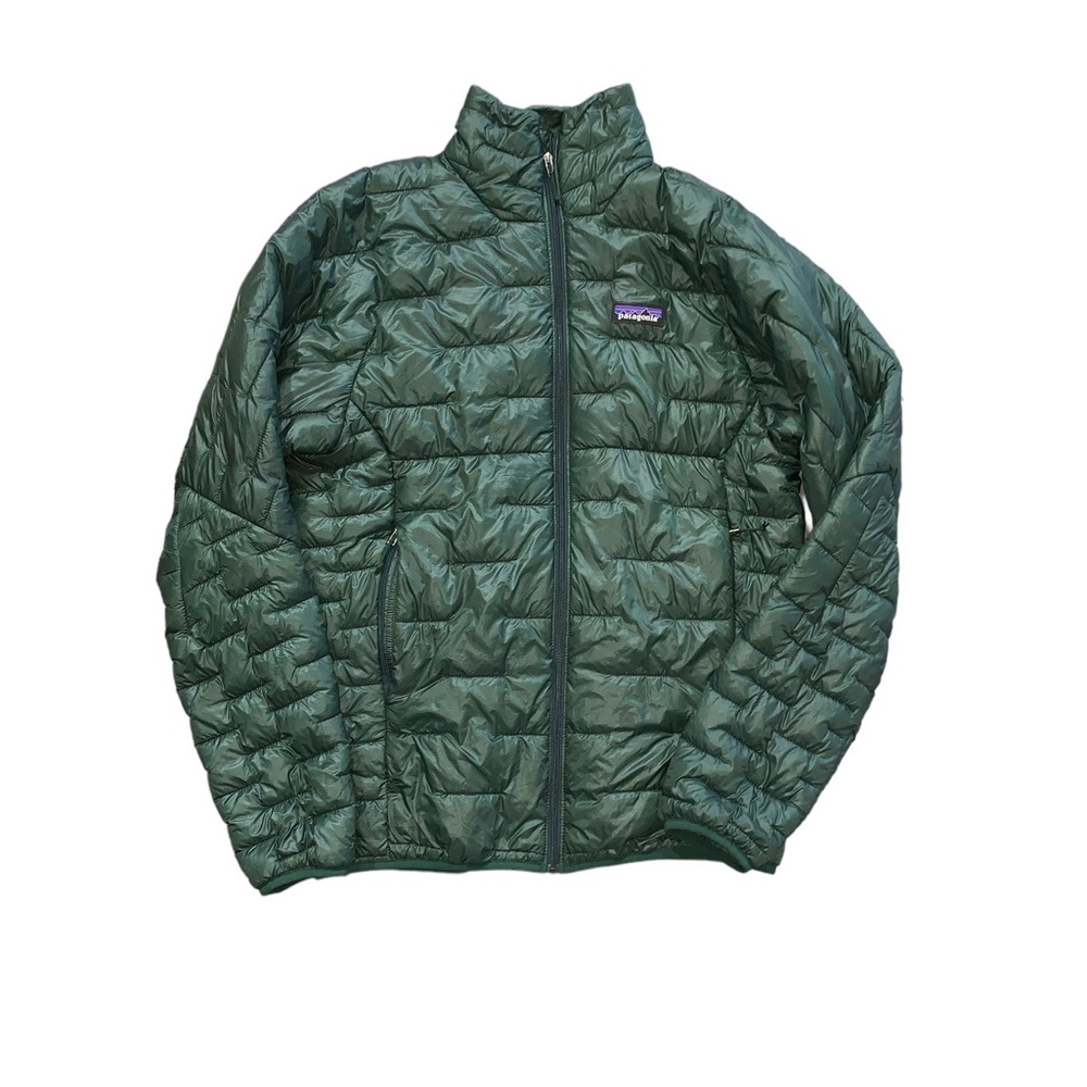Green Patagonia micro puff men’s small